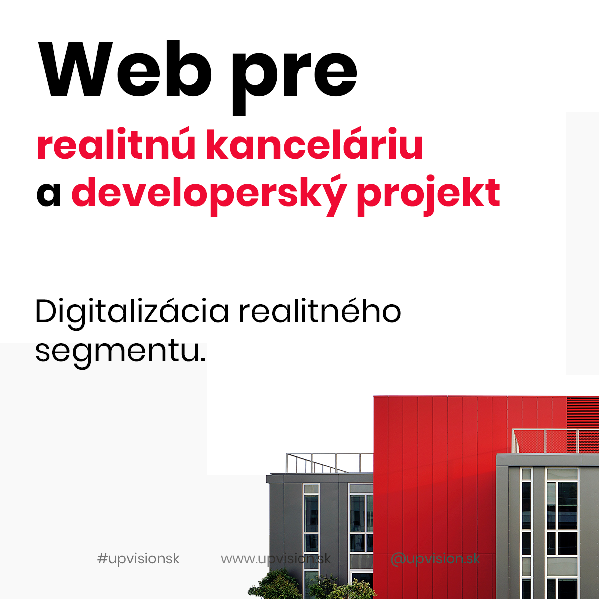 WEB PRE REALITNÚ KANCELÁRIU A DEVELOPERSKÝ PROJEKT