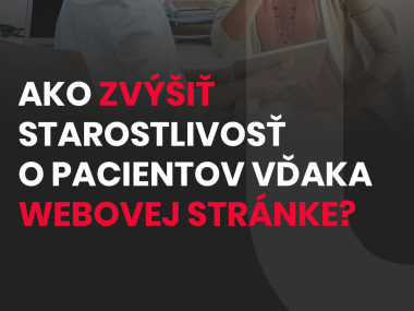 Webová stránka: ako zvýšiť starostlivosť o pacientov.