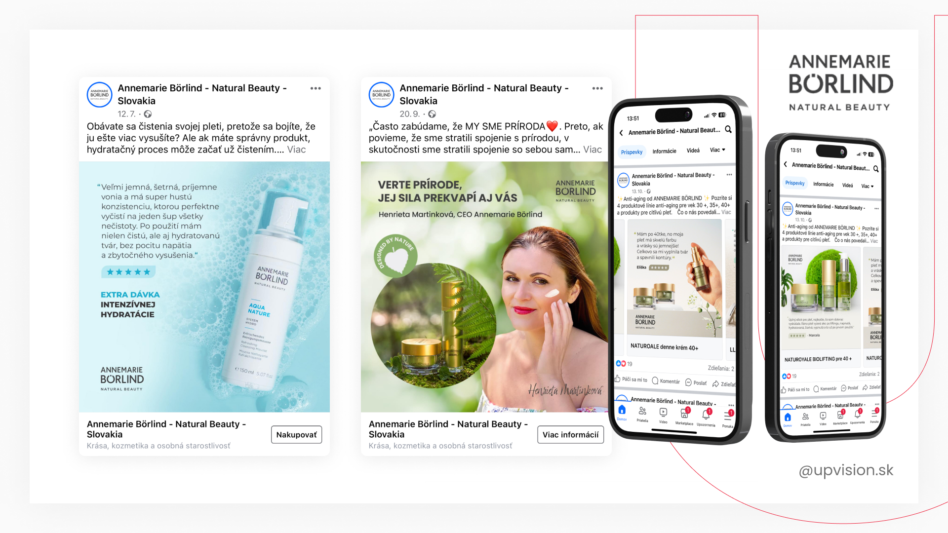 facebook reklamy pre klienta prírodnej kozmetiky