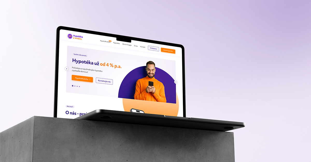 Tvorba webu. Redizajn webovej stránky pre Fintech startup.